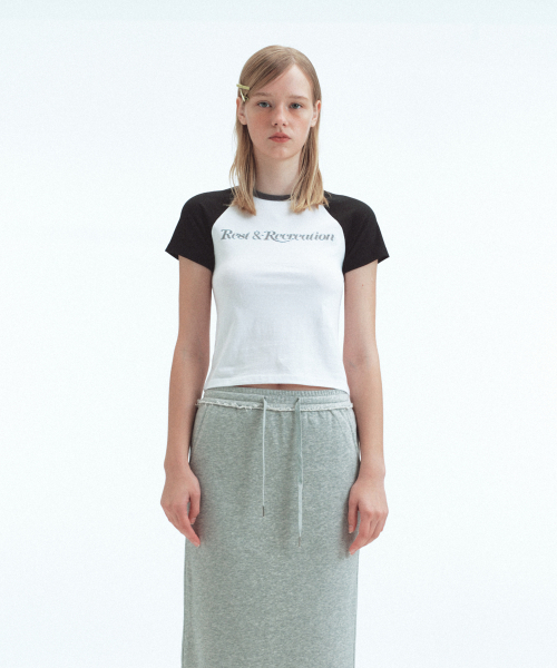 Rest&Recreation（レストアンドレクリエーション）の「RAGLAN HALF SLEEVE TOP - WHITE（Tシャツ/カットソー・レディース・その他・SMALL/MEDIUM）」の3枚目の写真