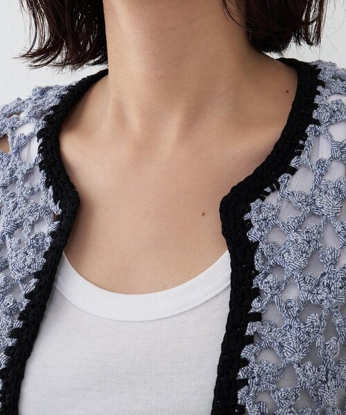 Whim Gazette（ウィムガゼット）の「【GEMINI】ハンドニットカーディガン（カーディガン/ボレロ・レディース・ブルー/ブルー系その他・FREE）」の17枚目の写真