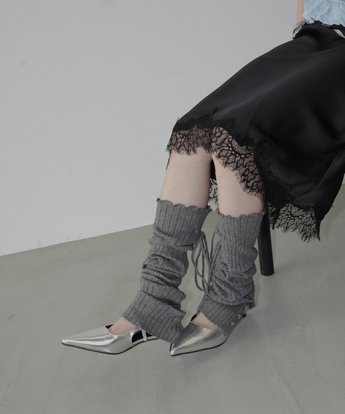chuclla(チュクラ)の「ストラップライン ポインテッドパンプス chs26s010(パンプス・レディース・ブラック/シルバー・38/37/40/39/36)」の13枚目の写真