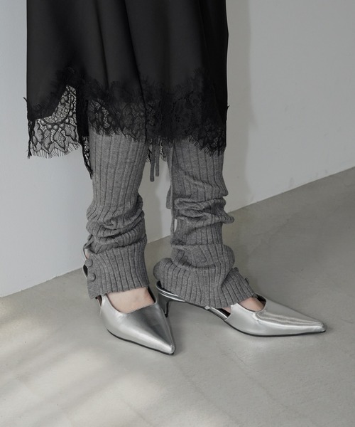 chuclla(チュクラ)の「ストラップライン ポインテッドパンプス chs26s010(パンプス・レディース・ブラック/シルバー・38/37/40/39/36)」の15枚目の写真