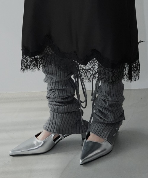 chuclla(チュクラ)の「ストラップライン ポインテッドパンプス chs26s010(パンプス・レディース・ブラック/シルバー・38/37/40/39/36)」の17枚目の写真