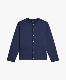 agnes b. | メンズ コットン メルトン 長袖 カーディガンプレッション "Khelian"(カーディガン/ボレロ)