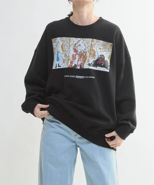 CONVERSE TOKYO(コンバーストウキョウ)の「【CLAMP】『ツバサ-RESERVoir CHRoNiCLE-』GRAPHIC SWEAT(スウェット・レディース・ブラック・FREE)」の6枚目の写真