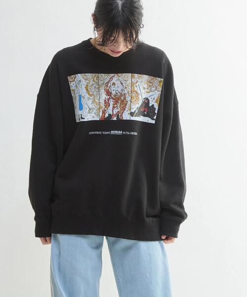 CONVERSE TOKYO(コンバーストウキョウ)の「【CLAMP】『ツバサ-RESERVoir CHRoNiCLE-』GRAPHIC SWEAT(スウェット・レディース・ブラック・FREE)」の9枚目の写真