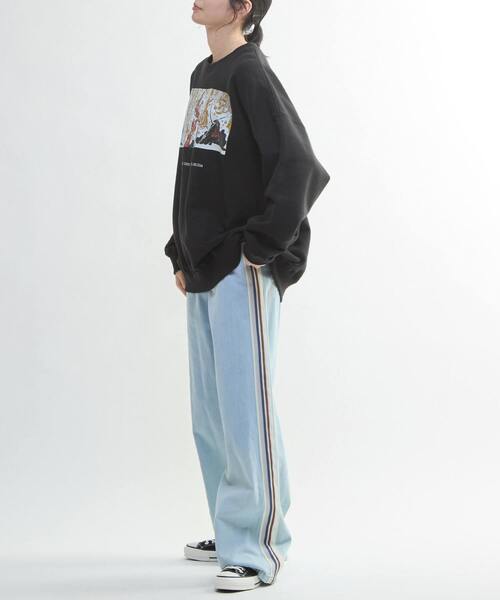 CONVERSE TOKYO(コンバーストウキョウ)の「【CLAMP】『ツバサ-RESERVoir CHRoNiCLE-』GRAPHIC SWEAT(スウェット・レディース・ブラック・FREE)」の10枚目の写真