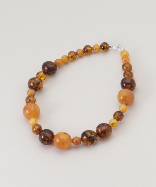 JOURNAL STANDARD（ジャーナルスタンダード）の「PARIS BAKELITENEC（ネックレス・レディース・ブラウン/オレンジ/ブラウン系その他・FREE）」の2枚目の写真