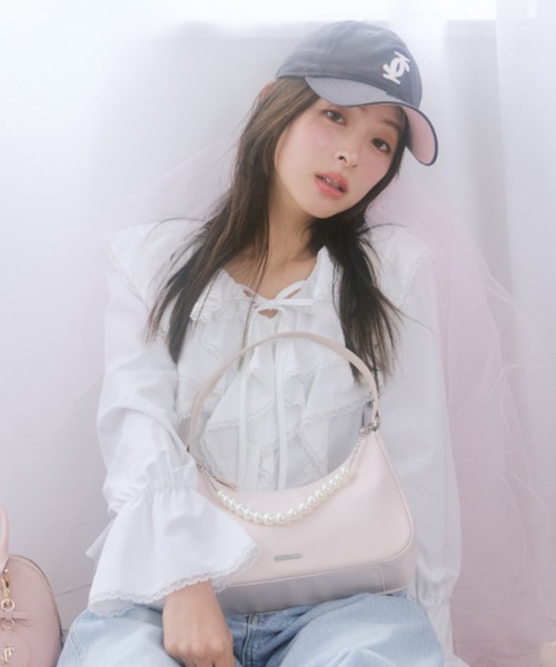 JILL by JILL STUART（ジルバイジルスチュアート）の「＜ニューエラコラボ＞サクラPinkキャップ（キャップ・レディース・ネイビー/ピンク/グレー・FREE）」の8枚目の写真