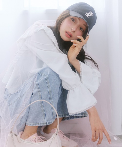 JILL by JILL STUART（ジルバイジルスチュアート）の「＜ニューエラコラボ＞サクラPinkキャップ（キャップ・レディース・ネイビー/ピンク/グレー・FREE）」の7枚目の写真