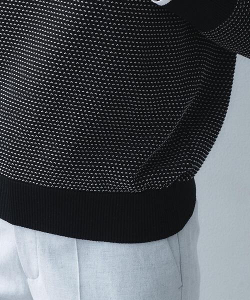 UNTITLED（アンタイトル）の「配色ハイゲージニットトップス（ニット/セーター・レディース・グレー系8/ブラック系4/ホワイト系5・03/02/01/00/48/44/04）」の22枚目の写真