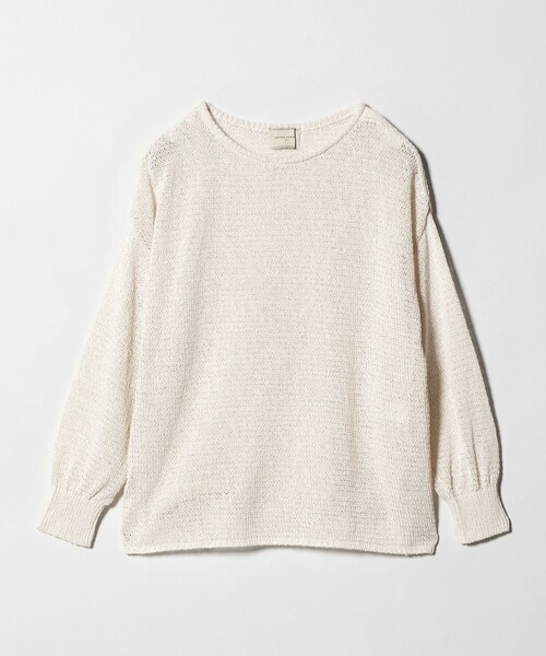 UNITED ARROWS（ユナイテッドアローズ）の「ペーパー プルオーバー ニット（ニット/セーター・レディース・ナチュラル/ダークブラウン/ライラック・FREE）」の21枚目の写真