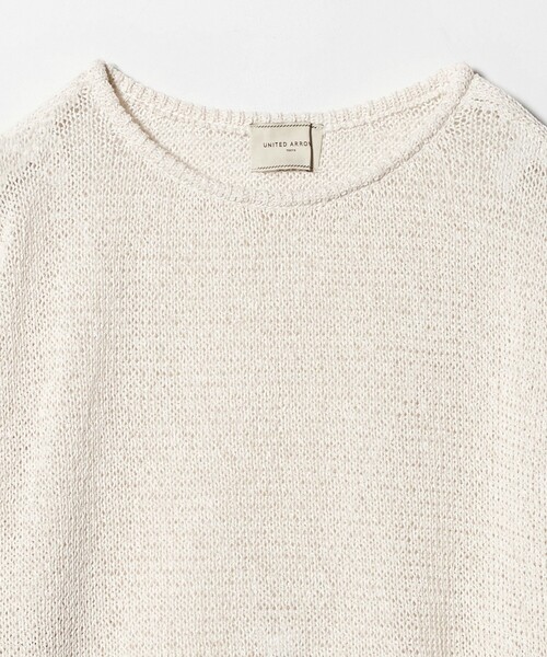UNITED ARROWS（ユナイテッドアローズ）の「ペーパー プルオーバー ニット（ニット/セーター・レディース・ナチュラル/ダークブラウン/ライラック・FREE）」の22枚目の写真