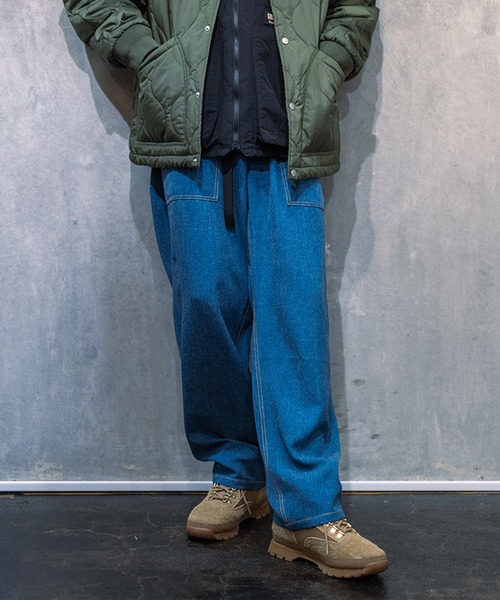 GRIP SWANY（グリップスワニー）の「【GSMP-068】 DENIM-LIKE PANTS LOOSE FIT（その他パンツ・メンズ・インディゴブルー/ライトインディゴブルー・L/XL/S/M/XXL）」の2枚目の写真