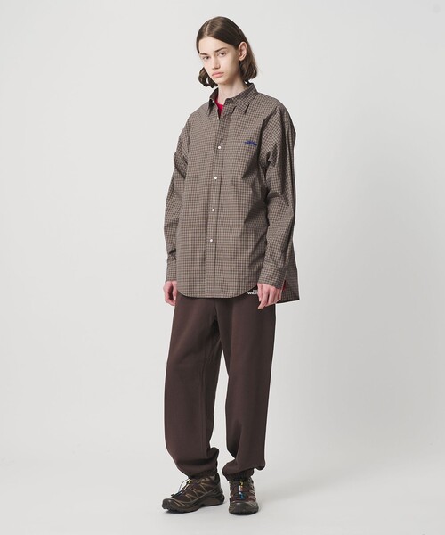 NICE WEATHER（ナイスウェザー）の「＜NICE WEATHER＞ロゴ チェックシャツ（シャツ/ブラウス・メンズ・ブラック/コバルトブルー/ダークブラウン・S/L/M/XS）」の22枚目の写真