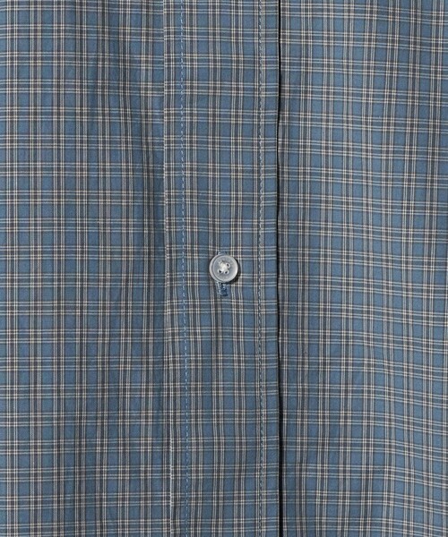 NICE WEATHER（ナイスウェザー）の「＜NICE WEATHER＞ロゴ チェックシャツ（シャツ/ブラウス・メンズ・ブラック/コバルトブルー/ダークブラウン・S/L/M/XS）」の9枚目の写真