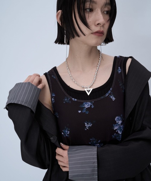 HARE（ハレ）の「2Pレイヤードタンクトップ(HARE)（タンクトップ・レディース・イエロー/ブラック・FREE）」の2枚目の写真