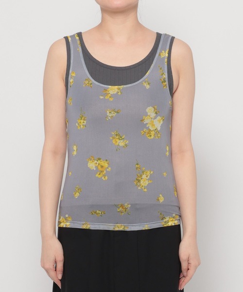 HARE（ハレ）の「2Pレイヤードタンクトップ(HARE)（タンクトップ・レディース・イエロー/ブラック・FREE）」の6枚目の写真