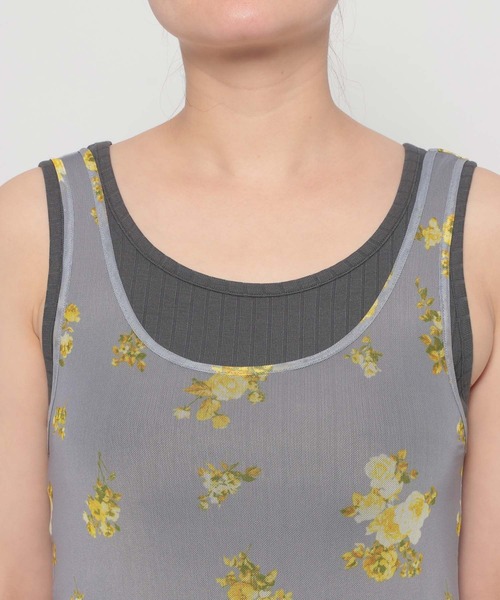 HARE（ハレ）の「2Pレイヤードタンクトップ(HARE)（タンクトップ・レディース・イエロー/ブラック・FREE）」の9枚目の写真