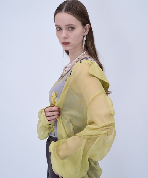 HARE（ハレ）の「2Pレイヤードタンクトップ(HARE)（タンクトップ・レディース・イエロー/ブラック・FREE）」の5枚目の写真