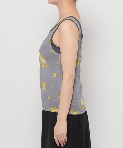 HARE（ハレ）の「2Pレイヤードタンクトップ(HARE)（タンクトップ・レディース・イエロー/ブラック・FREE）」の7枚目の写真