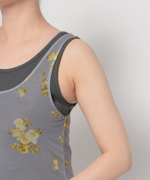 HARE（ハレ）の「2Pレイヤードタンクトップ(HARE)（タンクトップ・レディース・イエロー/ブラック・FREE）」の10枚目の写真