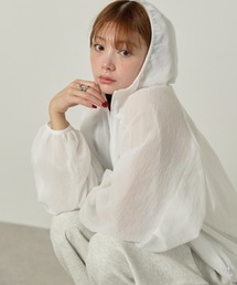 enhaut | シアー リップストップ パーカー(パーカー)