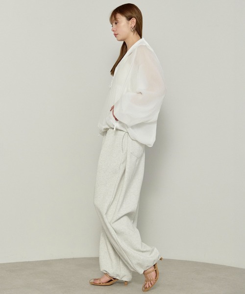 enhaut（アンオート）の「シアー リップストップ パーカー（パーカー・レディース・ホワイト/ネイビー/ブラック・FREE）」の17枚目の写真