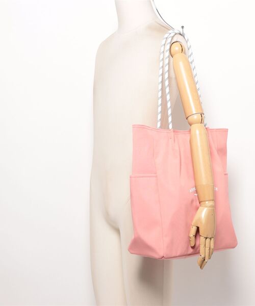 Arnold Palmer（アーノルドパーマー）の「ラージ シェア ロープトート（トートバッグ・レディース・ライトカーキ/ピンク/ブラック・F）」の12枚目の写真