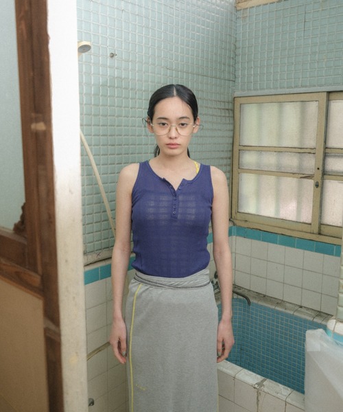 PAMM（パム）の「PAMMのサマータンクトップ（タンクトップ・レディース・ネイビー/アイボリー/アクア・フリー）」の18枚目の写真