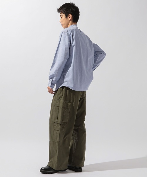 DANTON(ダントン)の「【DANTON(ダントン)】Oxford Band Collar Shirt(シャツ/ブラウス・メンズ・ホワイト/サックスブルー・MEDIUM/LARGE)」の7枚目の写真