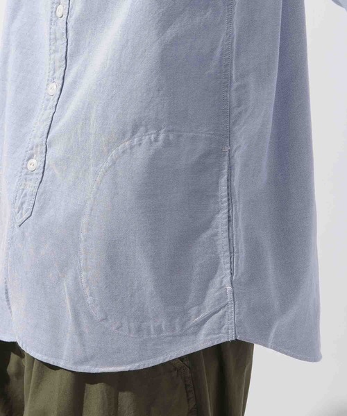 DANTON(ダントン)の「【DANTON(ダントン)】Oxford Band Collar Shirt(シャツ/ブラウス・メンズ・ホワイト/サックスブルー・MEDIUM/LARGE)」の15枚目の写真