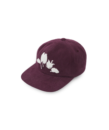 ANONIMO-A（アノーニモ）の「Flower embroidered Cap- Purple（キャップ）」