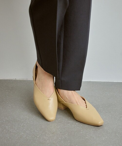 ROPE' PICNIC（ロペピクニック）の「Vカットソフトバブーシュ（パンプス・レディース・ブラック・23.0cm/23.5cm/24.0cm/24.5cm）」の5枚目の写真