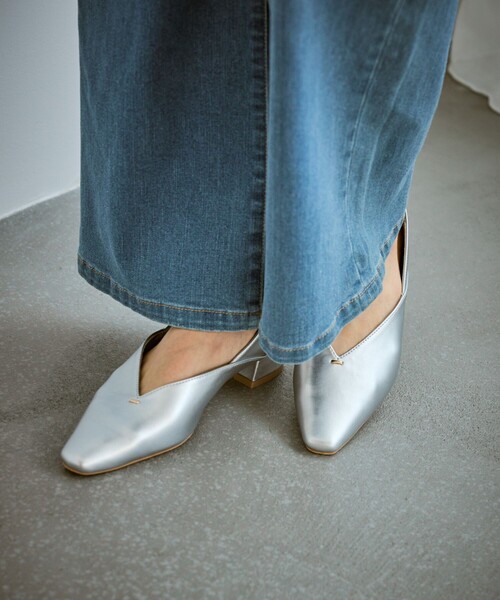 ROPE' PICNIC（ロペピクニック）の「Vカットソフトバブーシュ（パンプス・レディース・ブラック・23.0cm/23.5cm/24.0cm/24.5cm）」の8枚目の写真