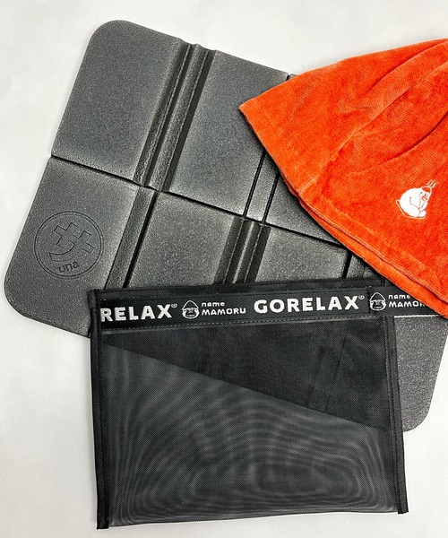 GORELAX】ごリラックス パタッとサ活マット サウナ メッシュポーチ付き