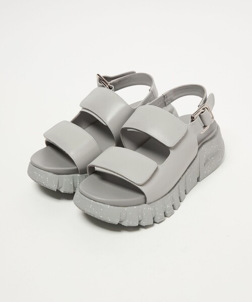 ODETTE E ODILE（オデットエオディール）の「ヴィブラムベルクロ サンダル55（サンダル・レディース・ブラック/ライトグレー・37/36/35）」の5枚目の写真