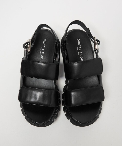 ODETTE E ODILE（オデットエオディール）の「ヴィブラムベルクロ サンダル55（サンダル・レディース・ブラック/ライトグレー・37/36/35）」の13枚目の写真