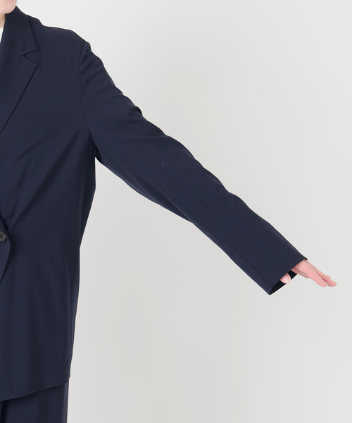 Deuxieme Classe（ドゥーズィエムクラス）の「SPWOOL シャツジャケット（テーラードジャケット・レディース・モカ/ネイビー・FREE）」の22枚目の写真