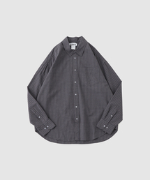 HOPE / ホープ ROOM SHIRT WARM GREY MICRO CHECK