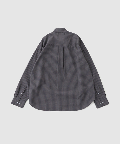 HOPE(ホープ)の「HOPE / ホープ ROOM SHIRT WARM GREY MICRO CHECK(シャツ/ブラウス・メンズ・グレー・46/44)」の2枚目の写真