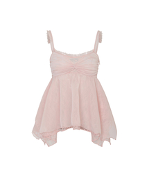 ROSE SHIRRING TOP pink