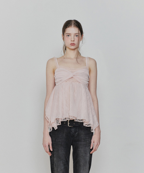 PAIN OR PLEASURE（ペインオアプレジャー）の「ROSE SHIRRING TOP pink（Tシャツ/カットソー・レディース・その他・SMALL/MEDIUM）」の2枚目の写真