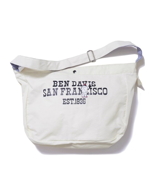 BEN DAVIS(ベンデイビス)の「NEWS PAPER BAG/ニュースペーパーバッグ(メッセンジャーバッグ・メンズ・インディゴブルー/ベージュ系その他2/ベージュ系その他3・FREE)」の13枚目の写真