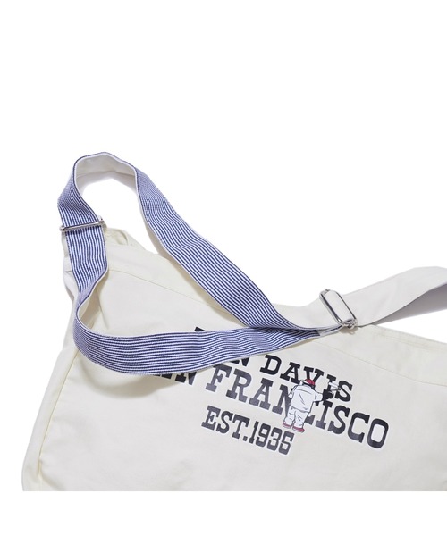 BEN DAVIS(ベンデイビス)の「NEWS PAPER BAG/ニュースペーパーバッグ(メッセンジャーバッグ・メンズ・インディゴブルー/ベージュ系その他2/ベージュ系その他3・FREE)」の14枚目の写真