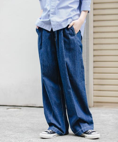 FORK&SPOON（フォークアンドスプーン）の「FORK&SPOON　綿麻デニムパンツ（デニムパンツ・レディース・ワンウォッシュ/ブルー系その他・2/1）」の19枚目の写真