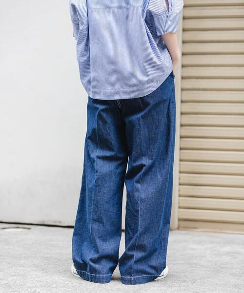 FORK&SPOON（フォークアンドスプーン）の「FORK&SPOON　綿麻デニムパンツ（デニムパンツ・レディース・ワンウォッシュ/ブルー系その他・2/1）」の20枚目の写真