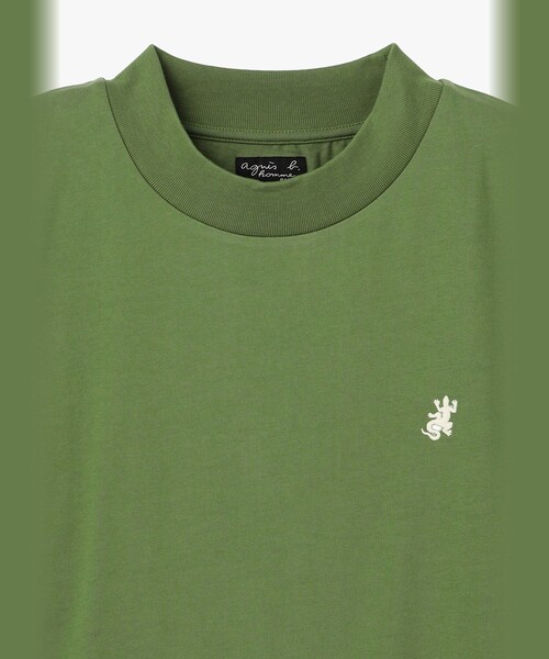 agnes b.（アニエスベー）の「メンズ 刺繍 コットン 半袖 Tシャツ "Lezard"（Tシャツ/カットソー・メンズ・グリーン系その他・2/1/3）」の3枚目の写真