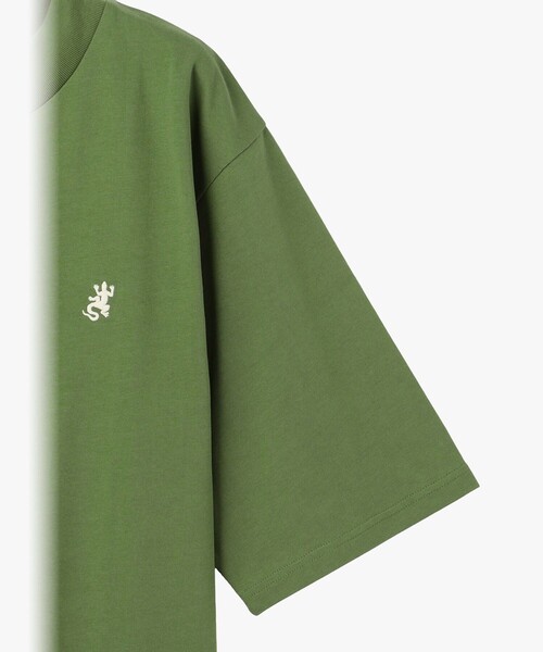 agnes b.（アニエスベー）の「メンズ 刺繍 コットン 半袖 Tシャツ "Lezard"（Tシャツ/カットソー・メンズ・グリーン系その他・2/1/3）」の4枚目の写真