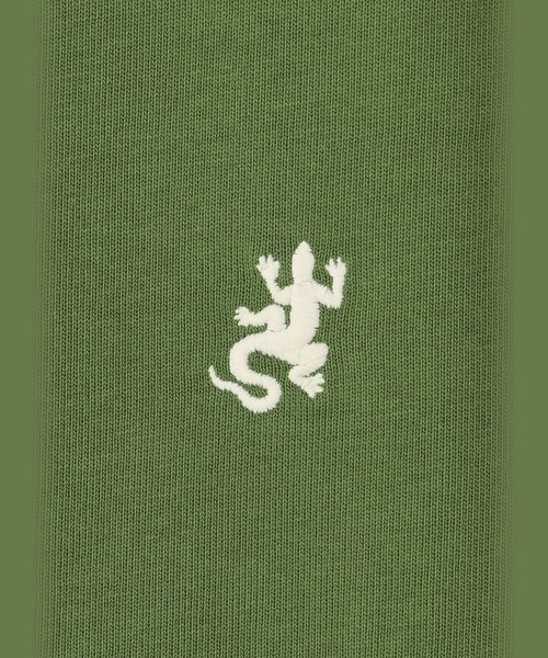 agnes b.（アニエスベー）の「メンズ 刺繍 コットン 半袖 Tシャツ "Lezard"（Tシャツ/カットソー・メンズ・グリーン系その他・2/1/3）」の6枚目の写真