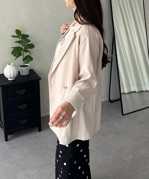prose verse（プロズヴェール）の「金ボタンテーラードジャケット（テーラードジャケット・レディース・ピンク/ネイビー/ライトベージュ・LARGE/MEDIUM）」の13枚目の写真