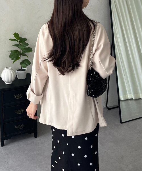 prose verse（プロズヴェール）の「金ボタンテーラードジャケット（テーラードジャケット・レディース・ピンク/ネイビー/ライトベージュ・LARGE/MEDIUM）」の15枚目の写真